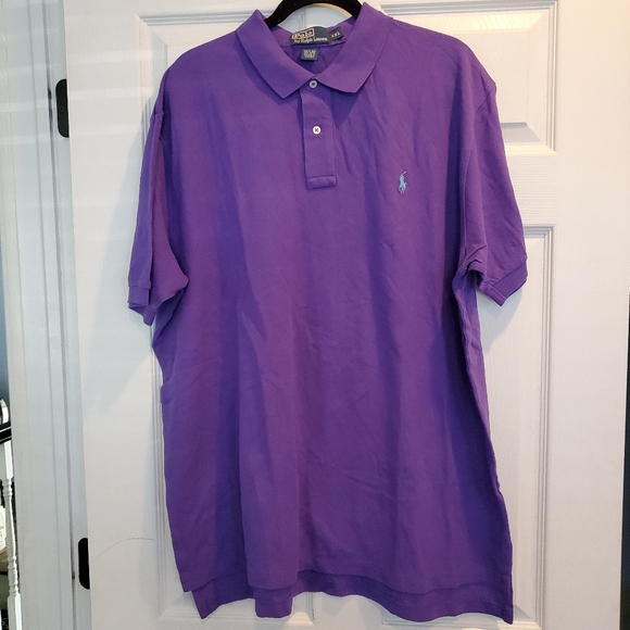 Men's purple polo shirt size 2XL - Picture 6 of 10